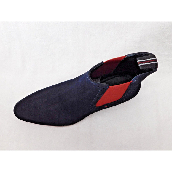 M80 Carlos Deep Blue Leather Mantra Chelsea Boots 7.5 D - Picture 6 of 6